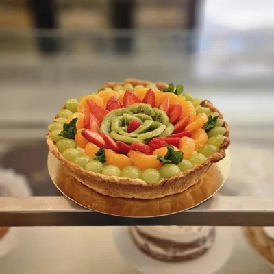 Hojaldre de crema y fruta